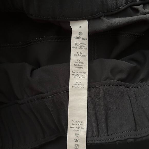Lululemon On The Fly Jogger – Black – Size 4 – Excellent Condition - Picture 7 of 11